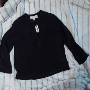 Beyond Vintage Black Blouse Size XS